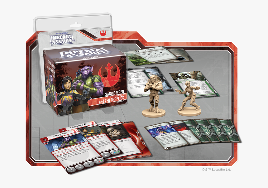 Imperial Assault Wiki - Ezra Bridger And Kanan Jarrus Imperial Assault, HD Png Download