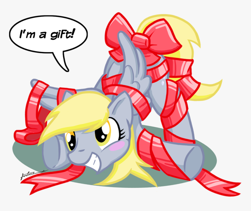 L M A Gift Derpy Hooves Rarity Pinkie Pie Pony Red - Pony Friendship Is Magic Christmas, HD Png Download