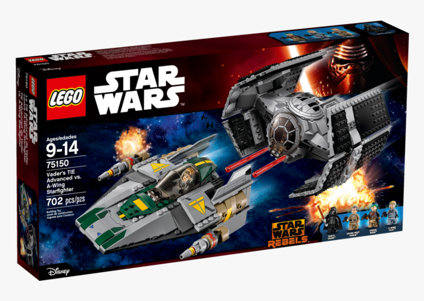 Lego Star Wars Vader's Tie Advanced Vs, HD Png Download