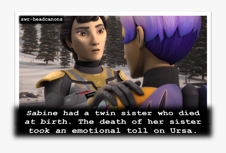 Sabine Had A Twin Sister Who Died At Birth - Star Wars Rebels Sabine Headcanons, HD Png Download