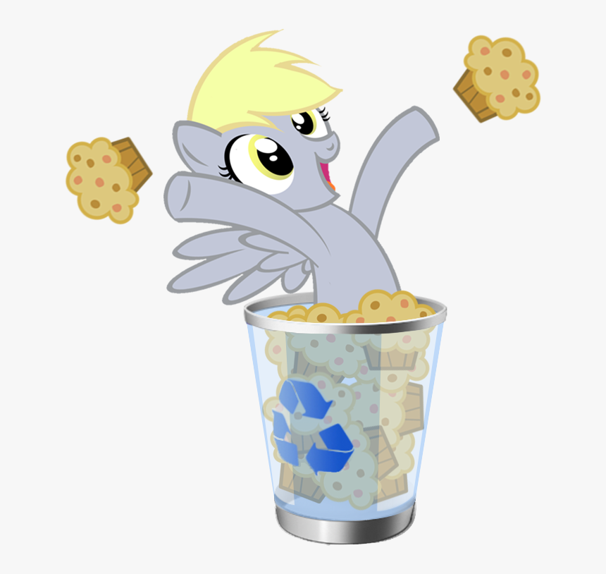 Basket, Derpy Hooves, Female, Mare, Muffin, Pegasus, - Windows, HD Png Download