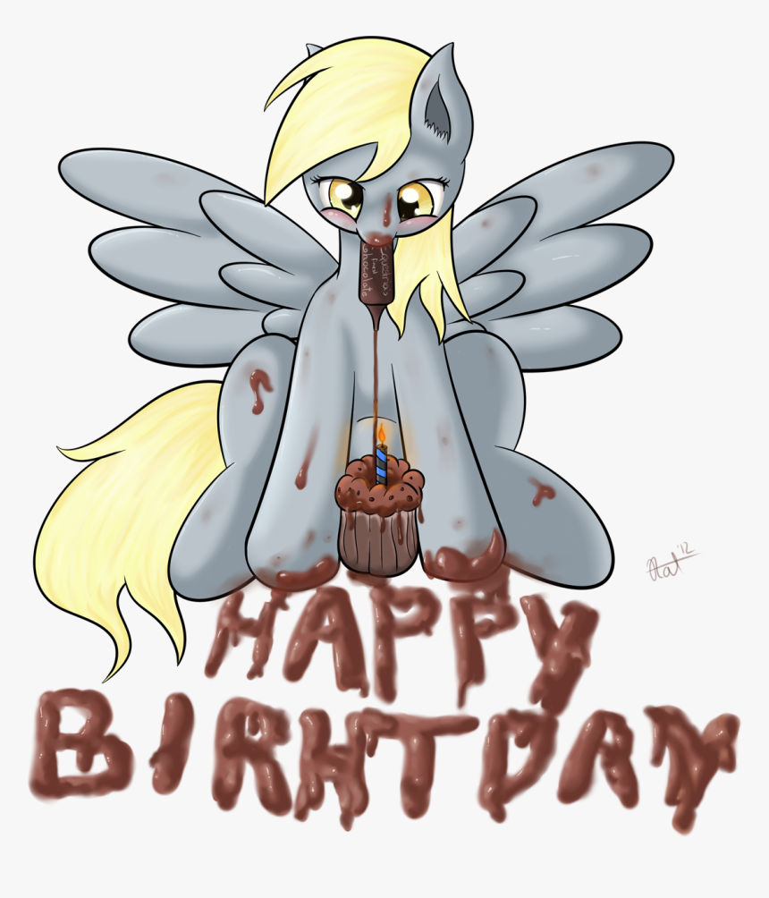Derpy Hooves Rainbow Dash Pony Mammal Cartoon Vertebrate - Derpy Birthday My Little Pony, HD Png Download