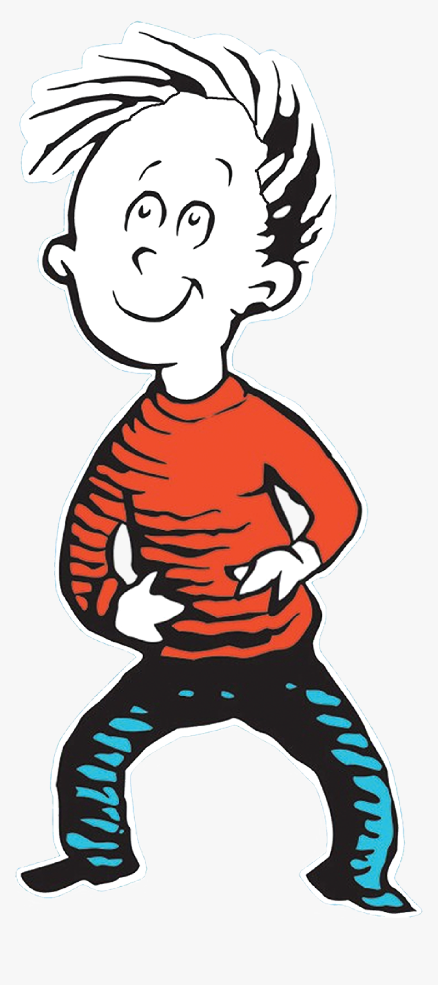 Horton Looks To Gertrude For Help, Realizing That She - Cat In The Hat Boy Clipart, HD Png Download