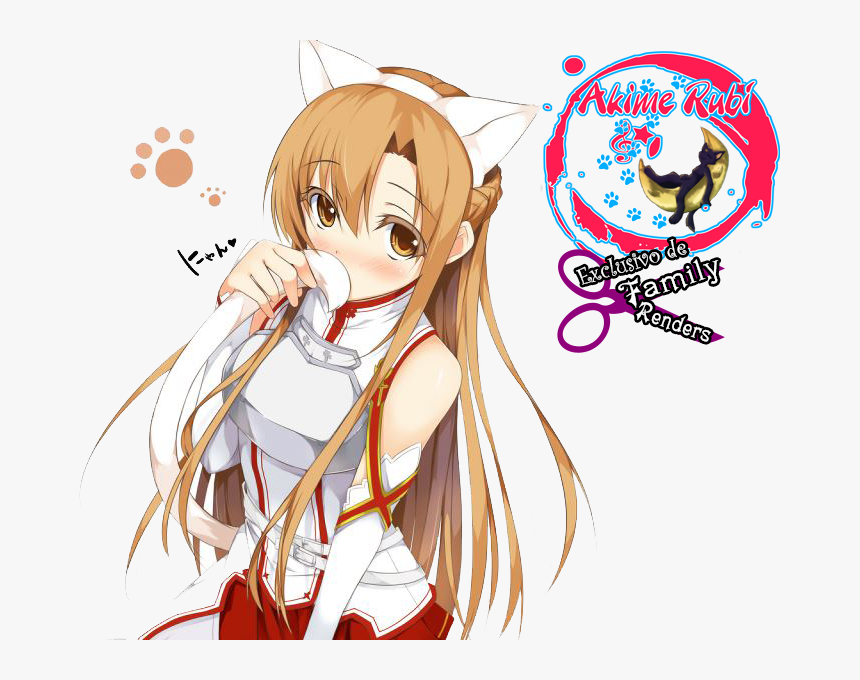 Asuna Neko, HD Png Download