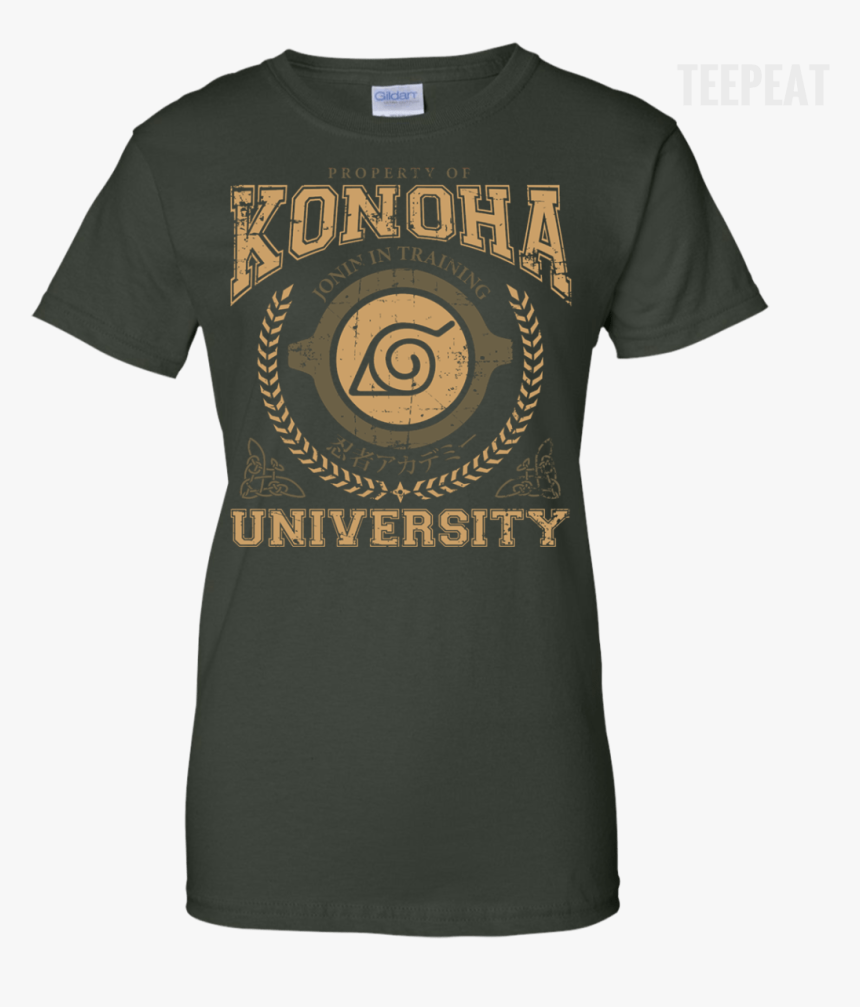 Konoha University Ladies Tee Apparel Teepeat 
 Class - Active Shirt, HD Png Download