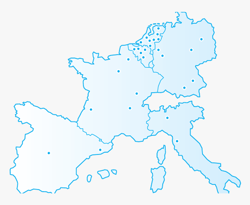 Slovenia On A Map Of Europe, HD Png Download