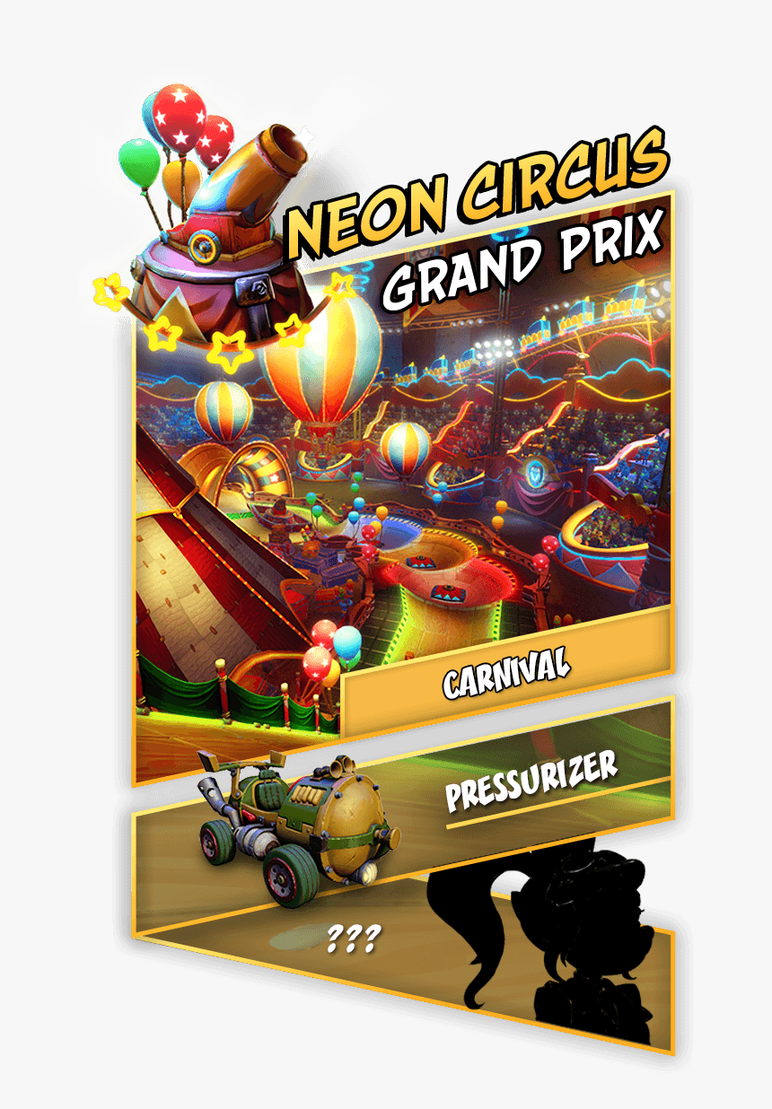 Crash Team Racing Nitro Fueled Grand Prix Neon Circus, HD Png Download