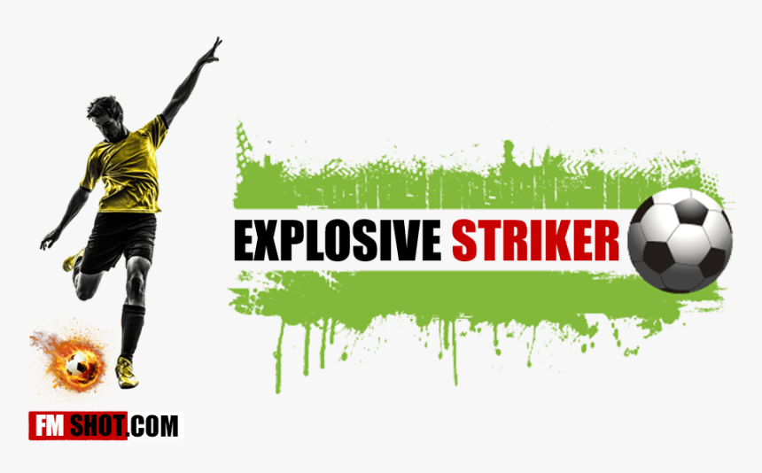 Explosive Striker - Football Vector Image Color, HD Png Download