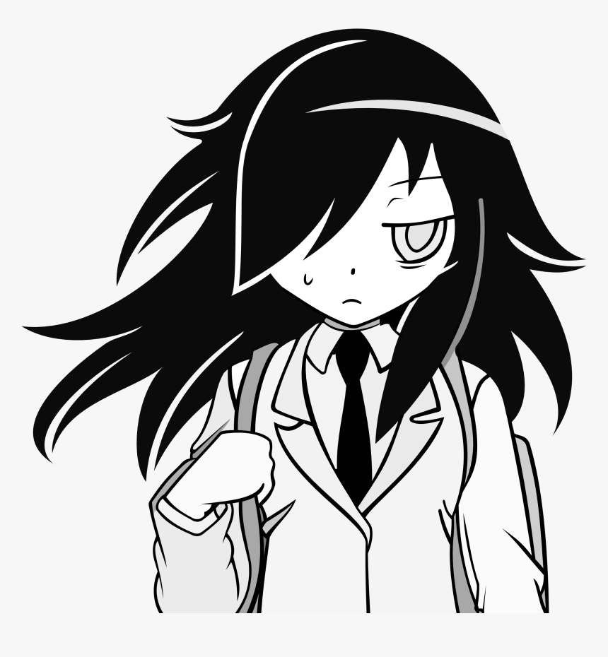 View Tomoko , , Png Download - Tomoko Png Black And White, Transparent Png