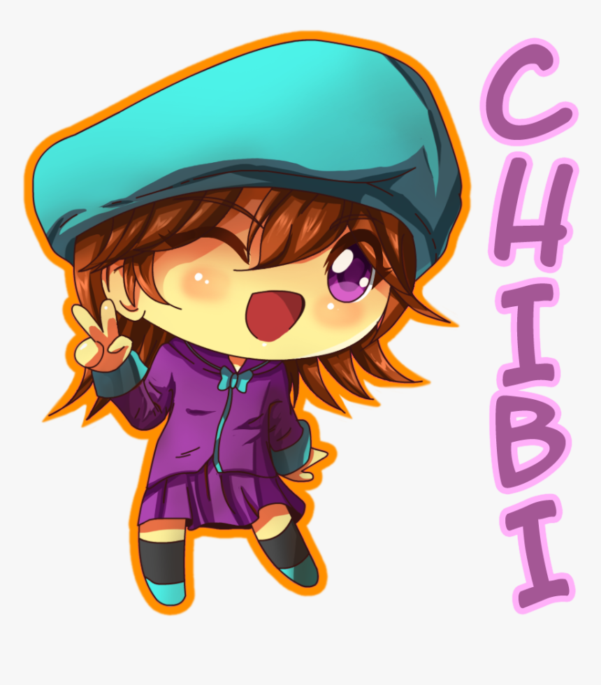 Tomoko Anime Girl In Chibi - Cartoon, HD Png Download