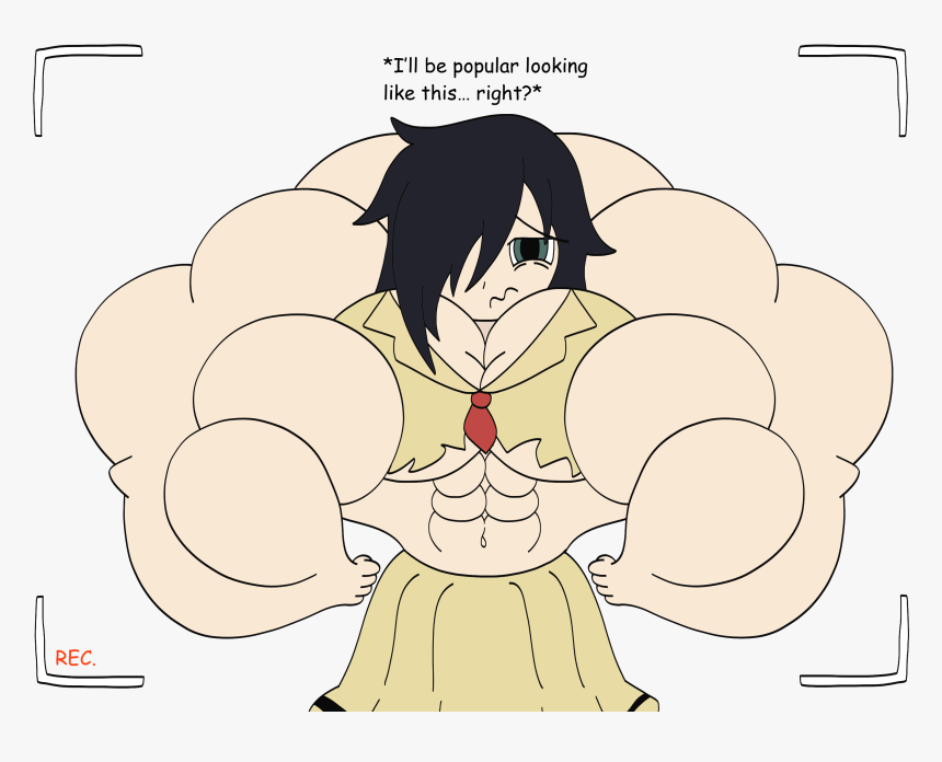 Beefy Tomoko - Buff Tomoko, HD Png Download