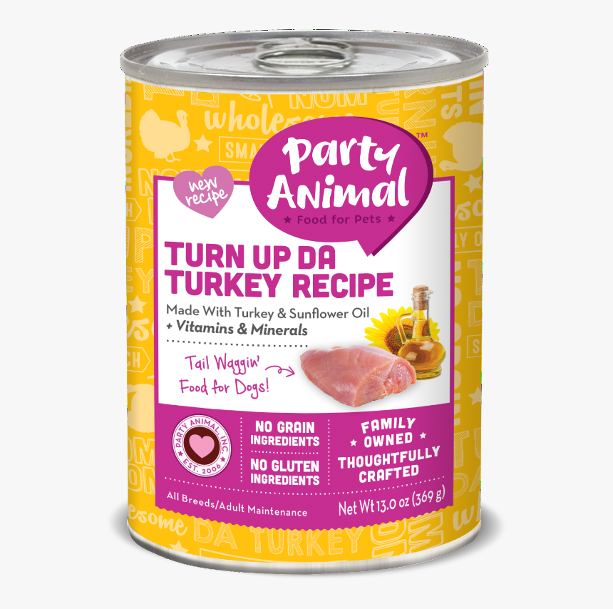 Party Animal Dog Canned, HD Png Download