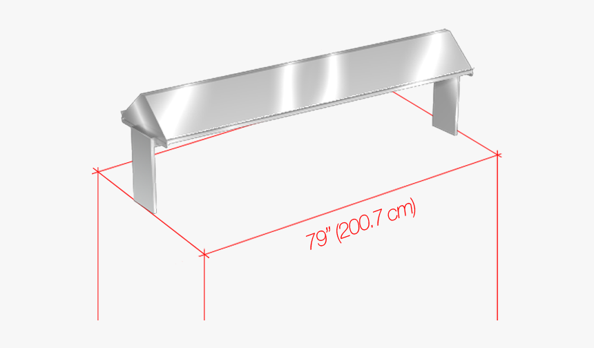 Angled 1 Deck Display 2 Sided Front Edge Turn Up Unlighted - Shelf, HD Png Download