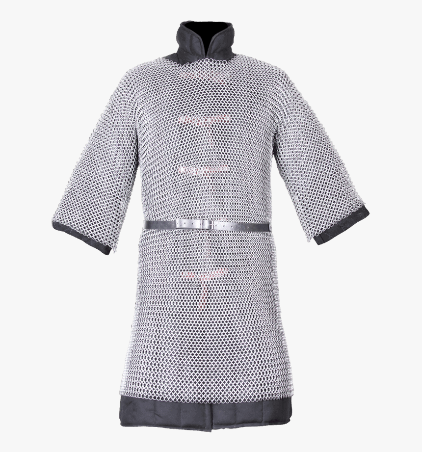Chain Mail Legging Flat Riveted Solid Ring Blackened - Chain Mail Tunic, HD Png Download