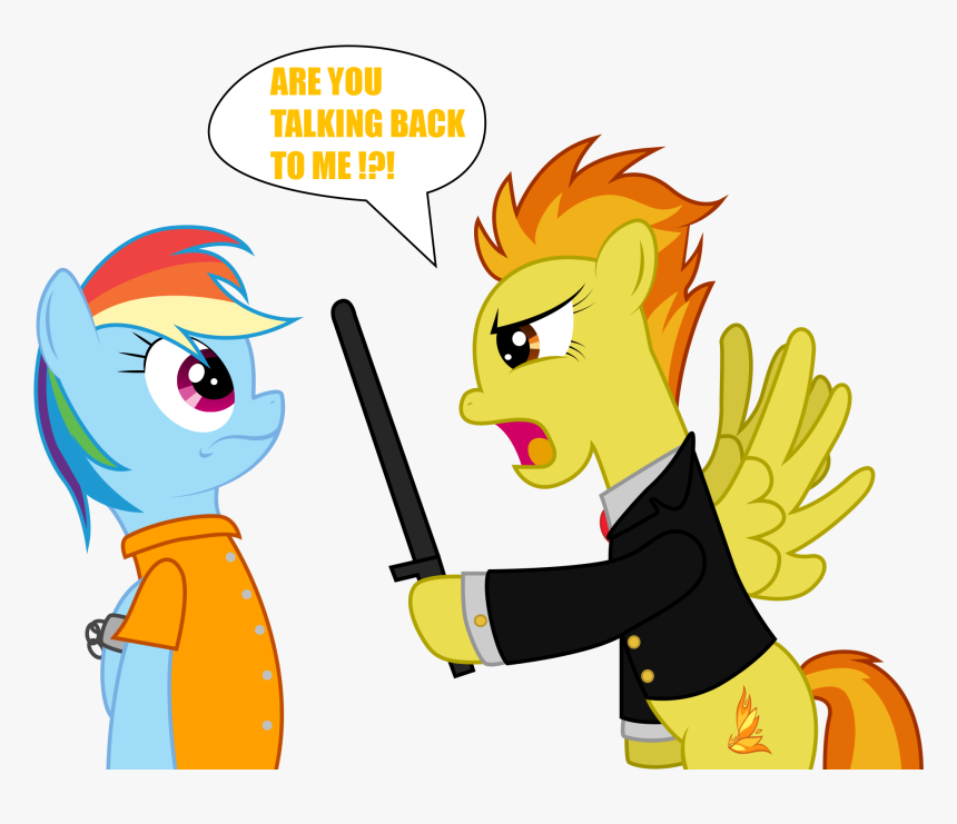 Transparent Discussion Clipart - Mlp Spitfire Rainbow Dash Prison, HD Png Download