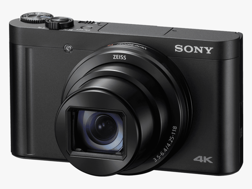 Wx800 Compact High Zoom Camera With 4k Recording, , - Sony Cyber-shot Dsc-w800, HD Png Download