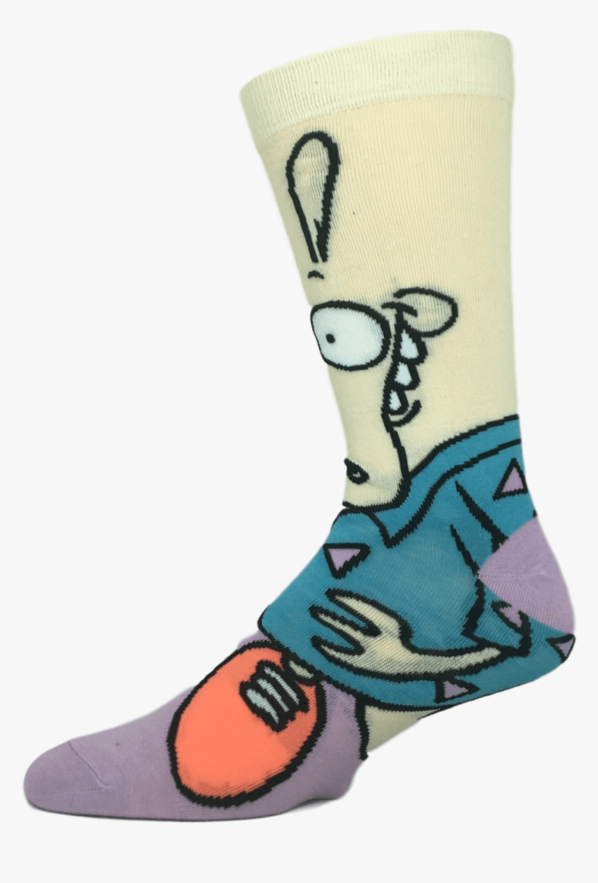 Nickelodeon Rocko’s Modern Life Rocko 360 Cartoon Socks - Sock, HD Png Download