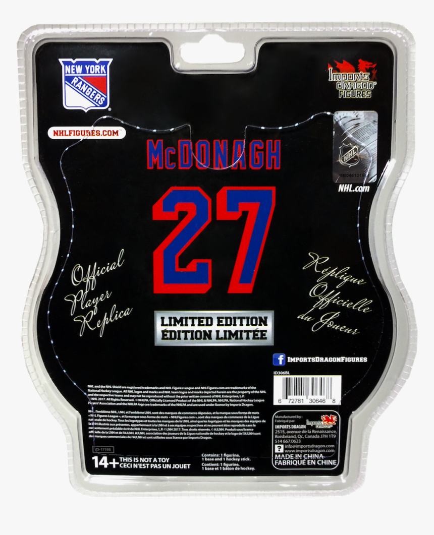 2018 Imports Dragon Nhl 6-inch Figures - Brad Richards Rangers, HD Png Download