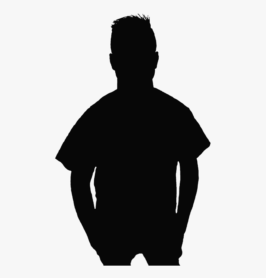 Silhouette Black Boy - Silhouette, HD Png Download