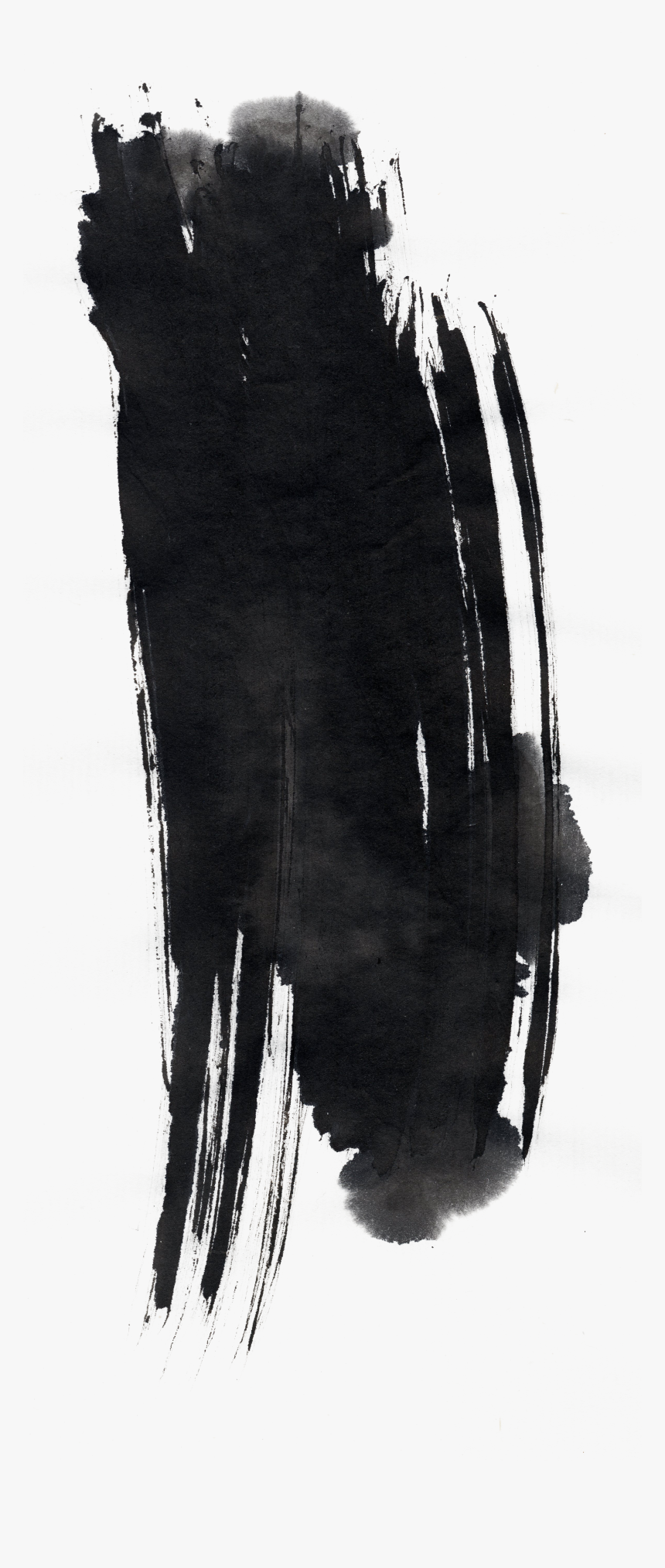 Style Chinese Pen Black Brush Ink Clipart - Black And White Ink Hd, HD Png Download