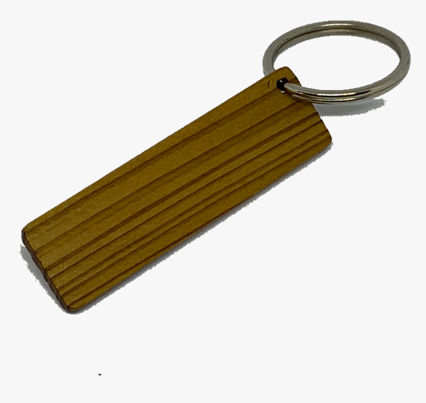Blank Wooden Key Chain Tag Long Thin Rectangle - Wooden Long Key Chain, HD Png Download