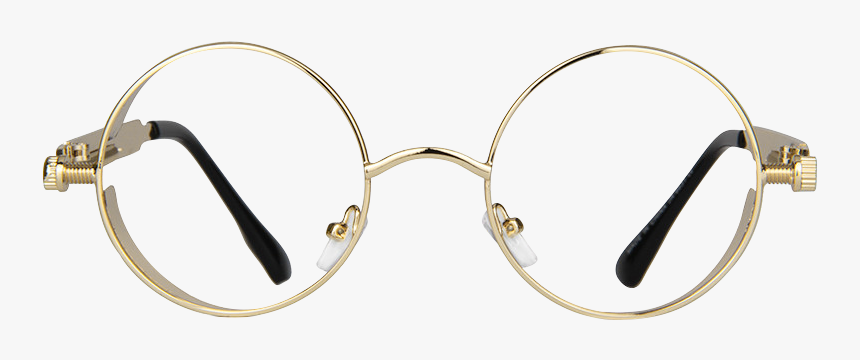 Gold Round Eyeglasses, HD Png Download