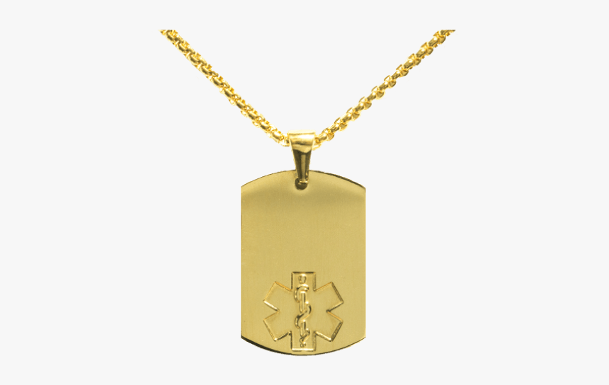 Men's Gold Necklace With M Pendant, HD Png Download