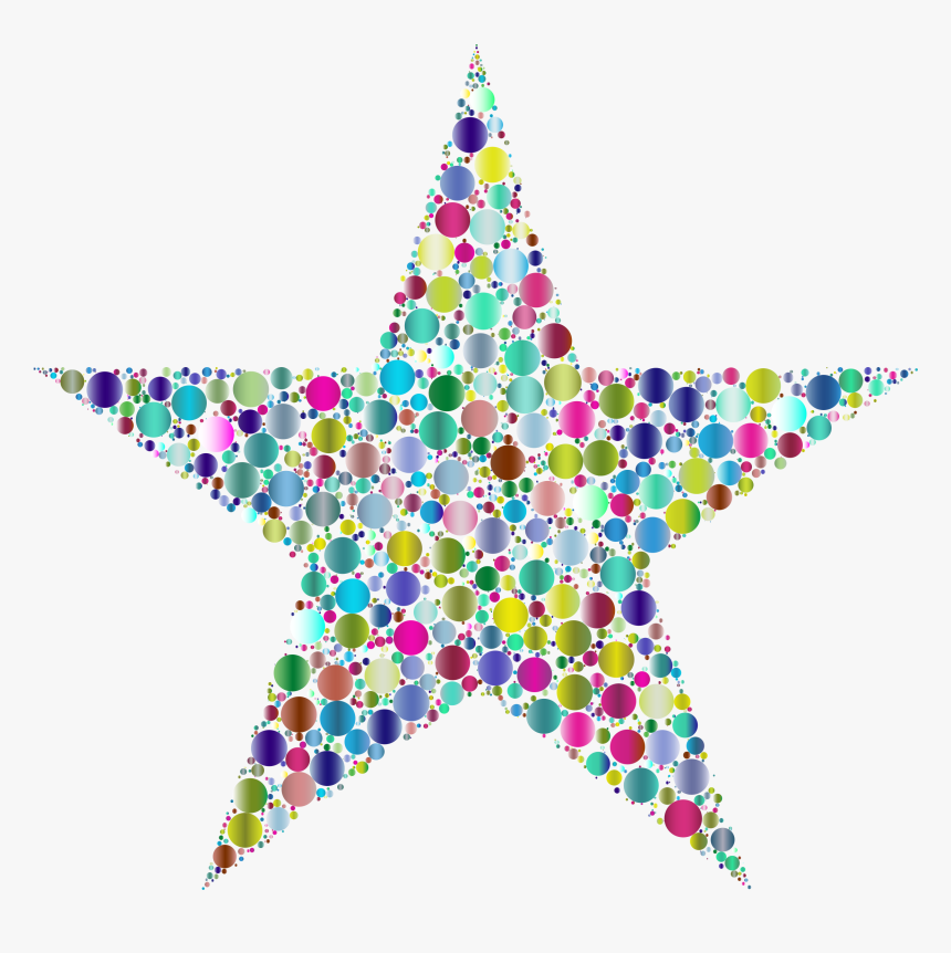 Colorful Circles Star 5 Clip Arts - Staryu Starwe, HD Png Download