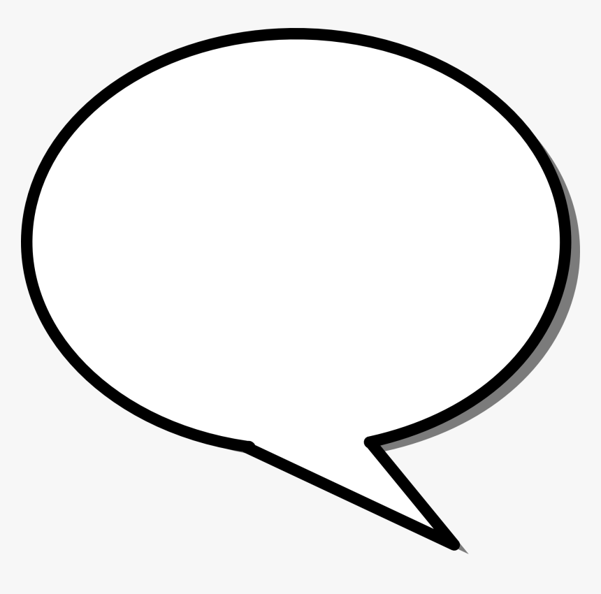 Speech Bubble Black Background, HD Png Download