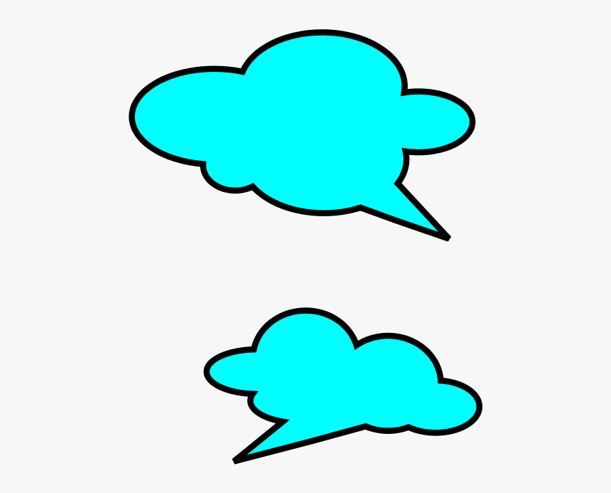 Talk Bubbles Svg Clip Arts - Awan Pembicaraan, HD Png Download