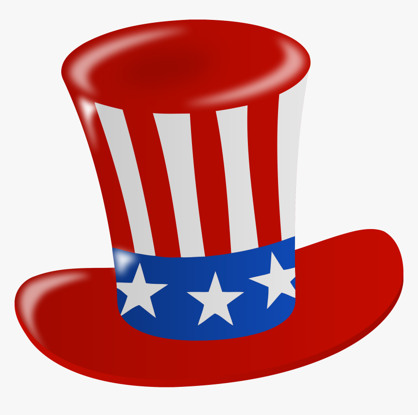 Us Flag Hat Clip Arts - Independence Day Clip Art, HD Png Download