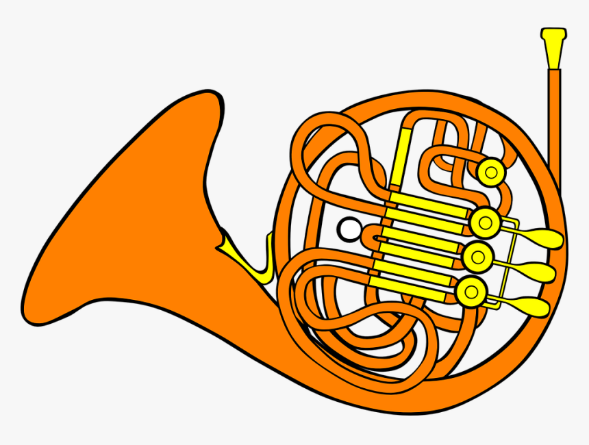 Trombone, Horn, Musical, Instrument, Brass, Musician - French Horn Clip Art, HD Png Download