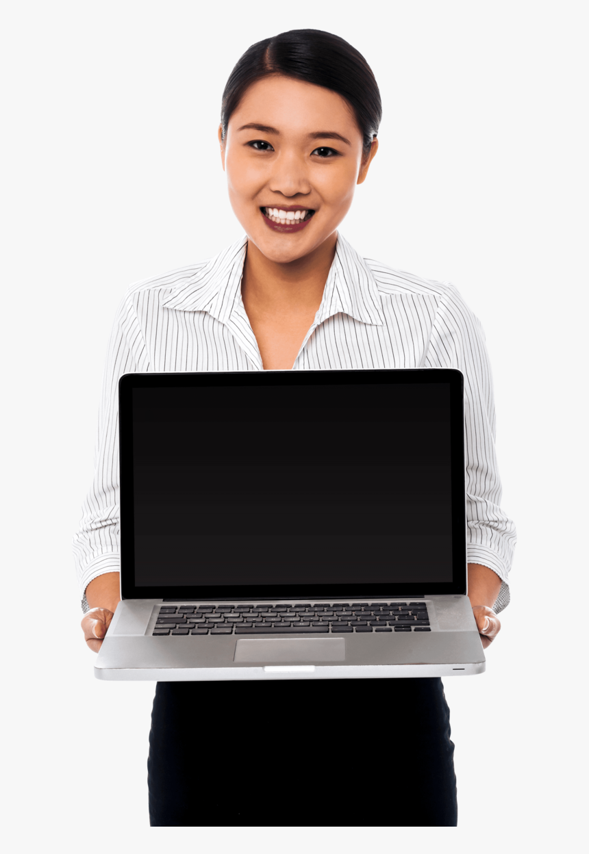 Girl With Laptop - Girls With Laptop Png, Transparent Png