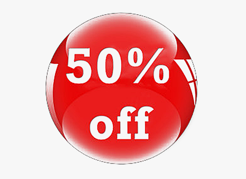 50 Off Png Pic Background - Circle, Transparent Png
