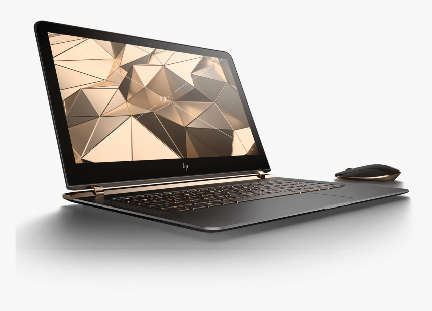 Hp Laptop Png Transparent Image - Hp Spectre X360 Black And Copper, Png Download