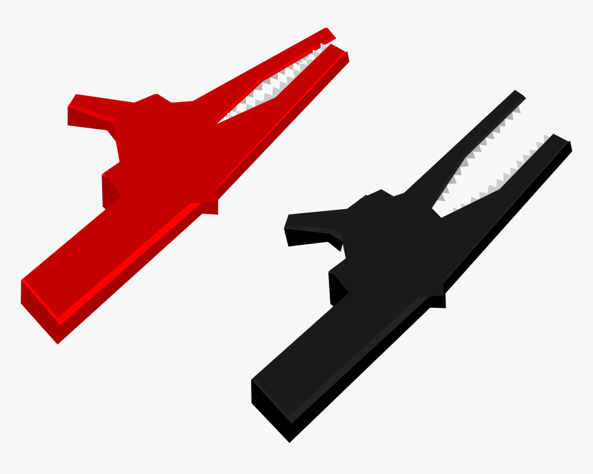 Alligator Clips Clip Arts - Clipart Of Alligator Clips, HD Png Download