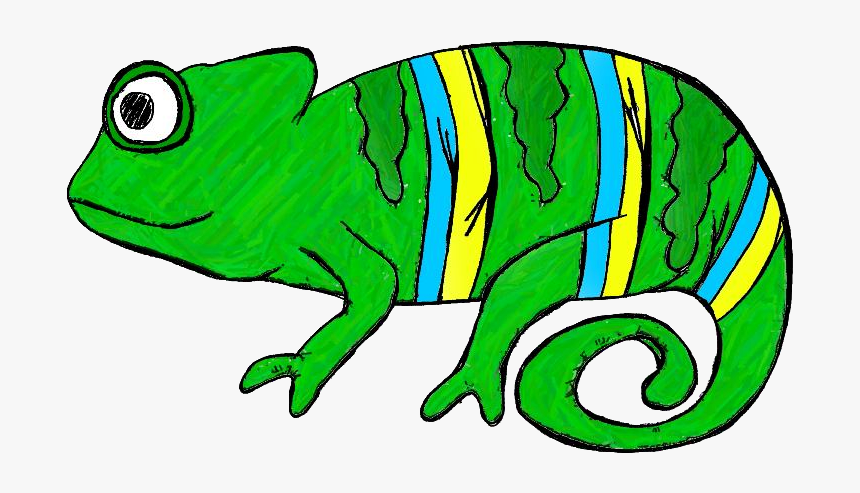 Chameleon Clip Art Clipart Free Clipart - Clip Art Rainforest Animals, HD Png Download