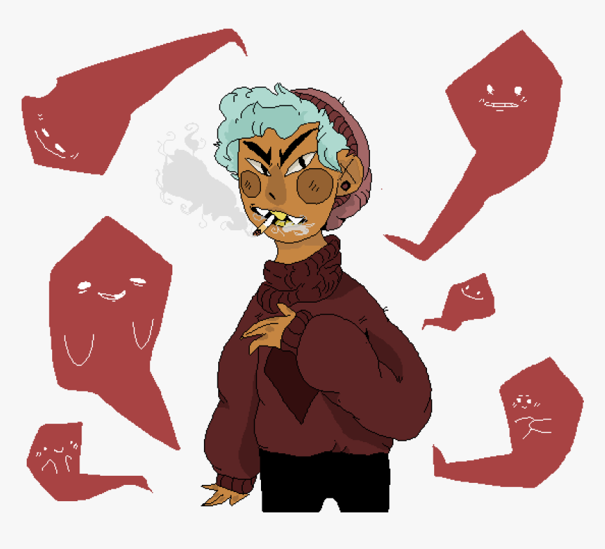 Smoke Clouds - Cartoon - Cartoon, HD Png Download