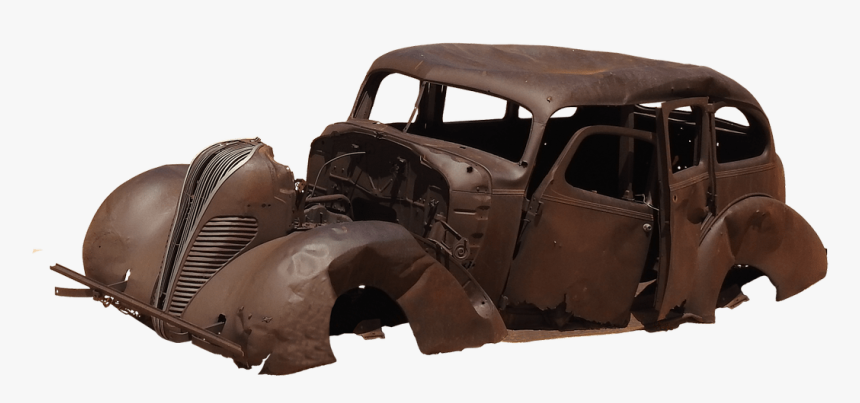 Scrap Metal Recycling Processing - Old Rusty Car Png, Transparent Png