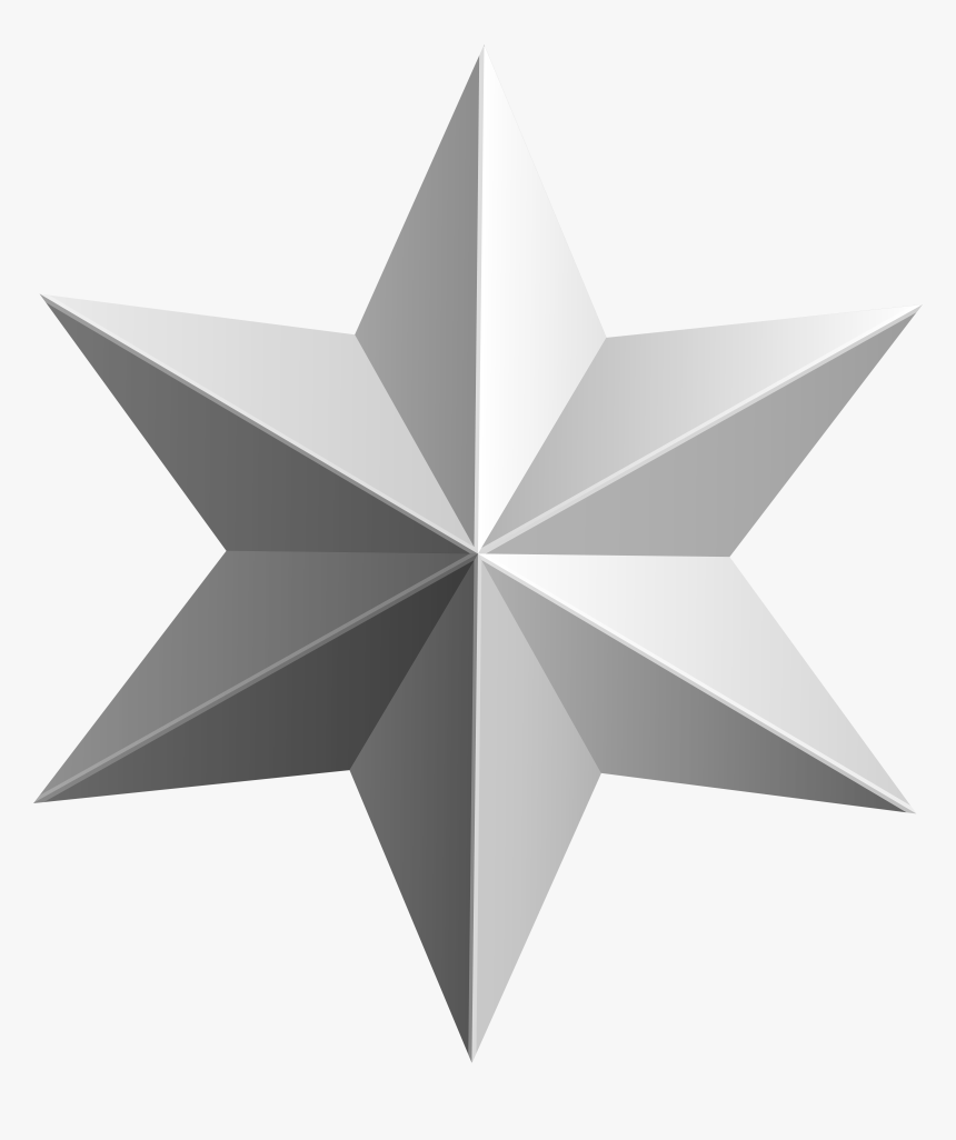 Silver Star Png, Transparent Png