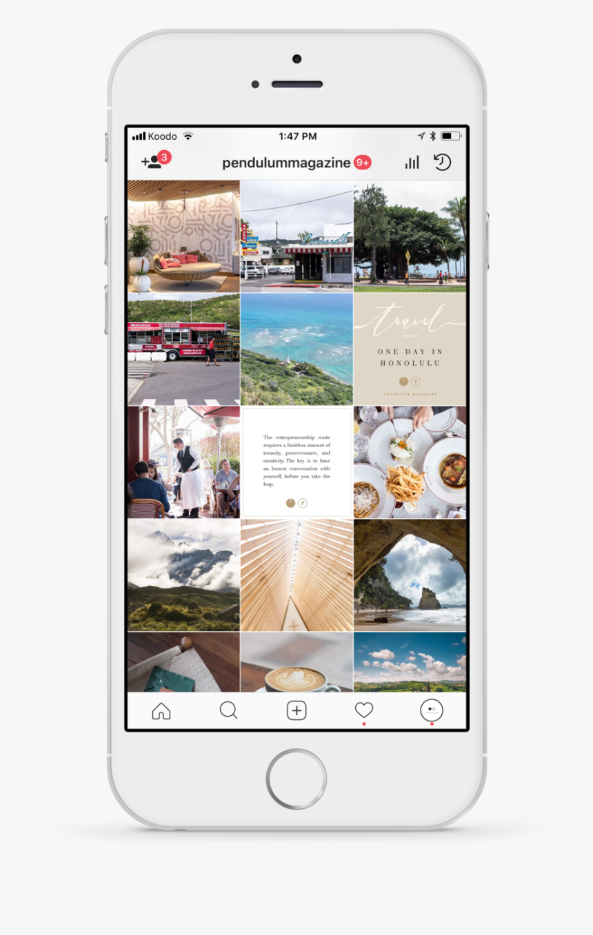 Pendulum Magazine Instagram Profile 2 - Instagram Profile Phone Png, Transparent Png