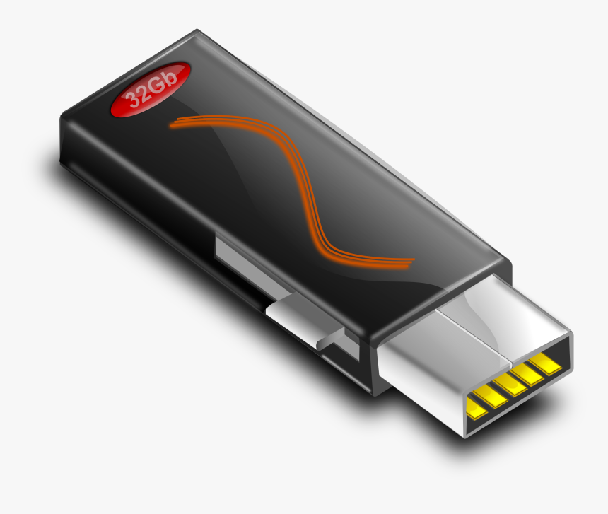 Glossy Usb Stick Clip Arts - Usb Transparent, HD Png Download