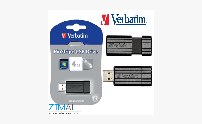 Verbatim 32gb Pinstripe Usb Drive, HD Png Download