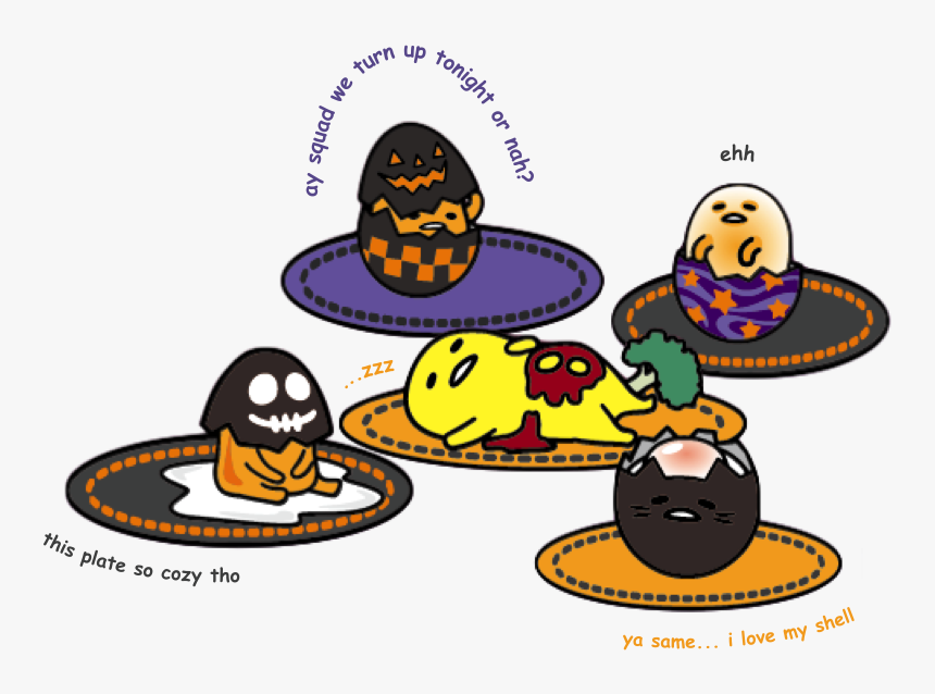 Source Gudetama The Lazy Egg Halloween Sanrio Png Gudetama - Gudetama Halloween, Transparent Png