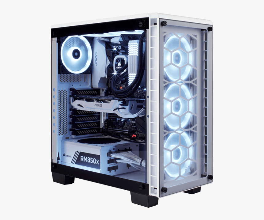 Intel Z370 Tower Desktop Pc - Corsair Crystal Series 460x, HD Png Download