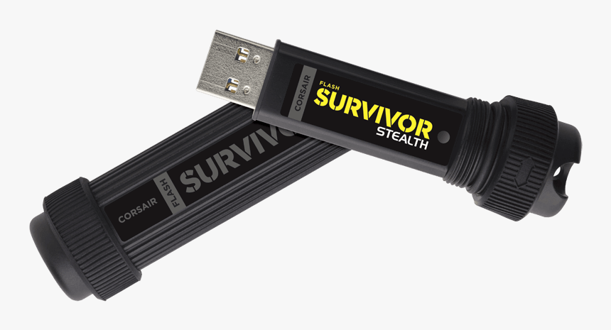 Corsair Flash Survivor Stealth Rugged And Waterproof - Corsair Flash Survivor Stealth, HD Png Download