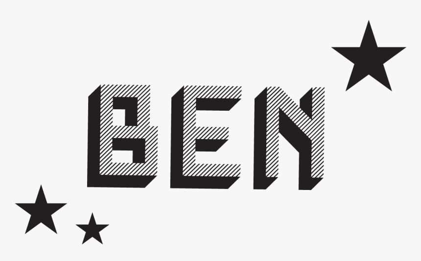 Individual Stripey Name Stamp With 3 Stars , Png Download - Graphic Design, Transparent Png