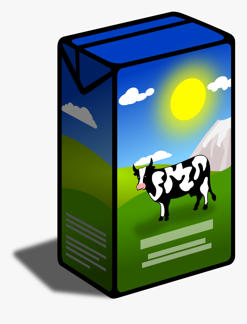 Grass,livestock,cow-goat Family,dairy Art,sheep - Carton Of Milk Clipart, HD Png Download