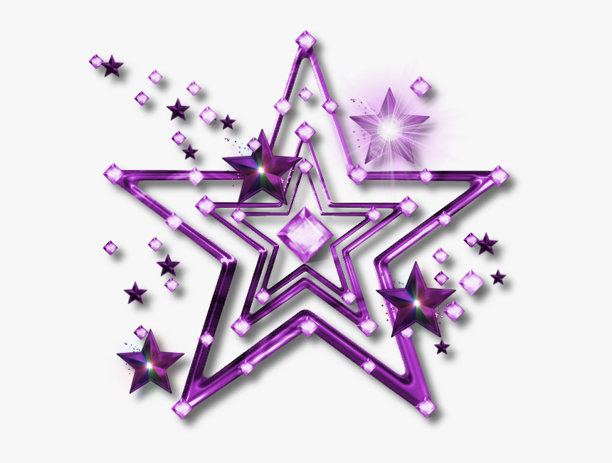 Stars Png - Purple Stars Clip Art, Transparent Png
