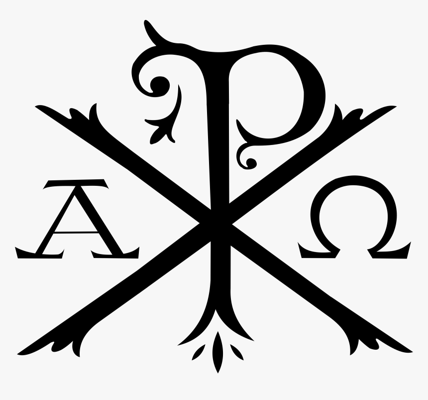 Chi Rho Alpha And Omega Christian Cross Symbol - Chi Rho Png, Transparent Png